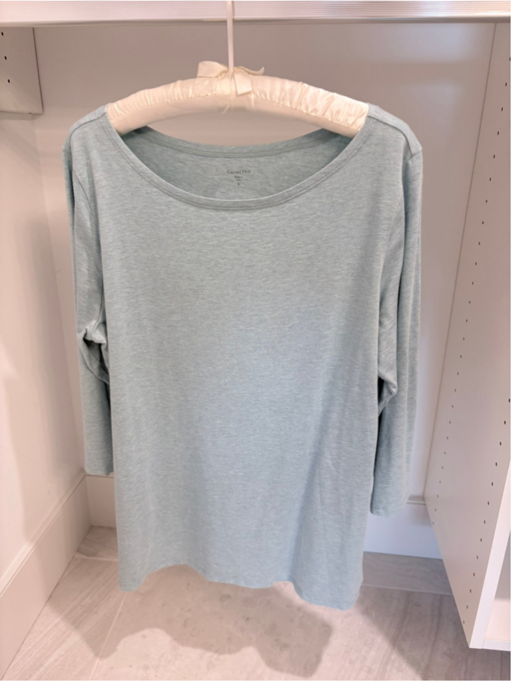 Garnet Hill Organic Pima Cotton XL Tee Shirt Bundle — 4 Tops, One New With Tags - Picture 2 of 4
